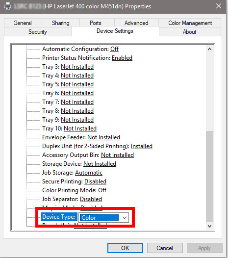 How to Color Printing using HP Universal Printing Driver on Windows | kombitz